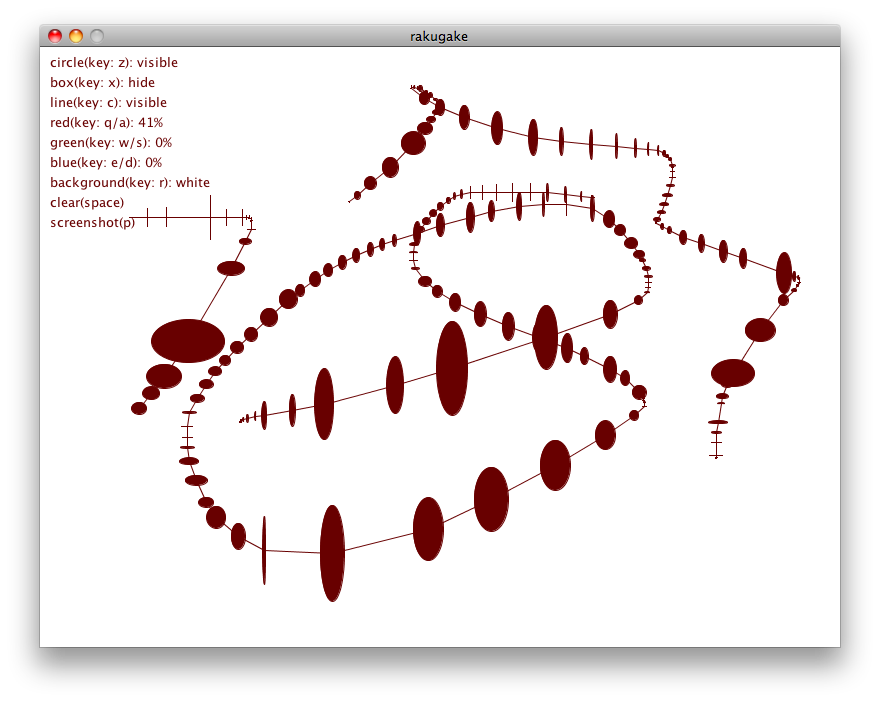 イラストを書くソフト(?)の実行画面